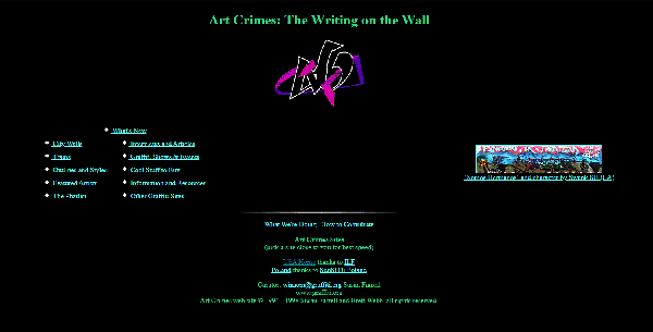 Art Crimes : uno dei siti web più antichi e logevi