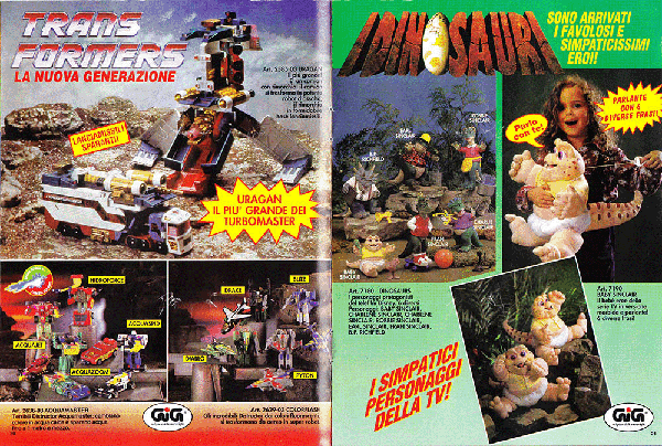 I cataloghi dei giocattoli negli anni 90