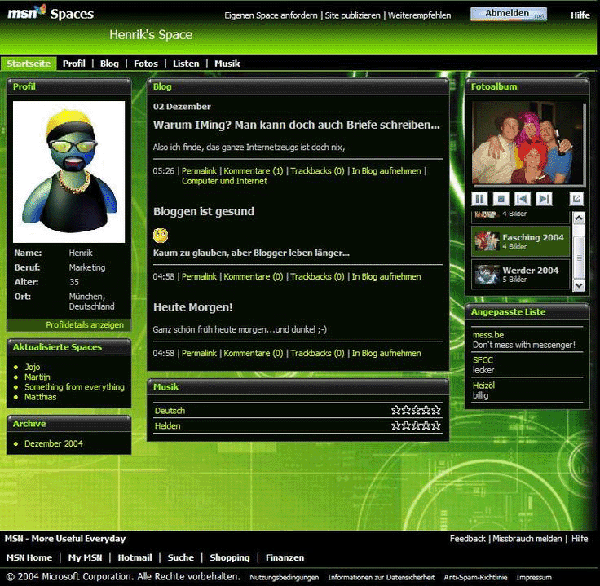 Windows live spaces , è uno dei più grossi lost media.